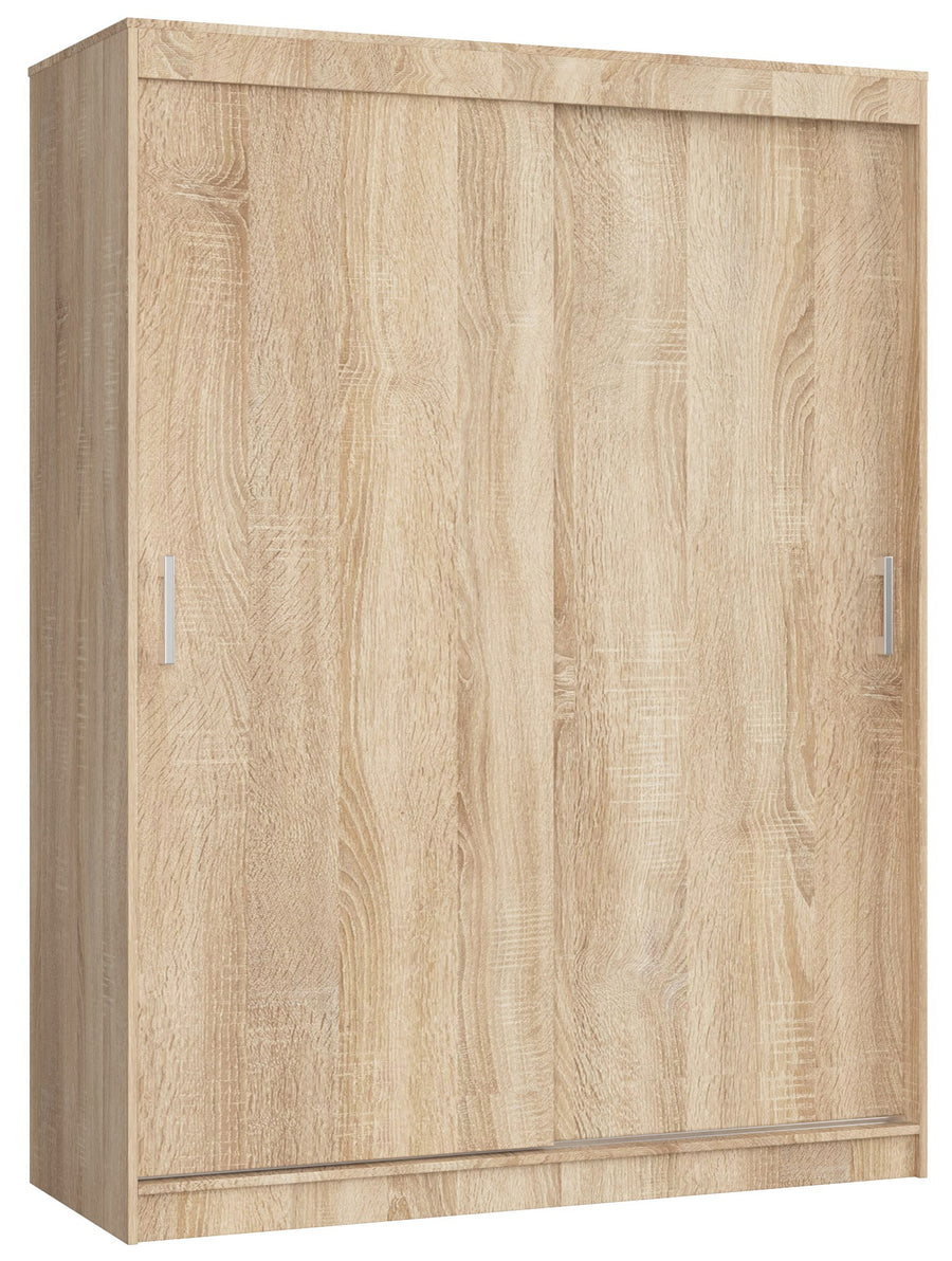 Schwebetürenschrank – MONO – Moderner Kleiderschrank mit 2 Türen und 6 Fächern