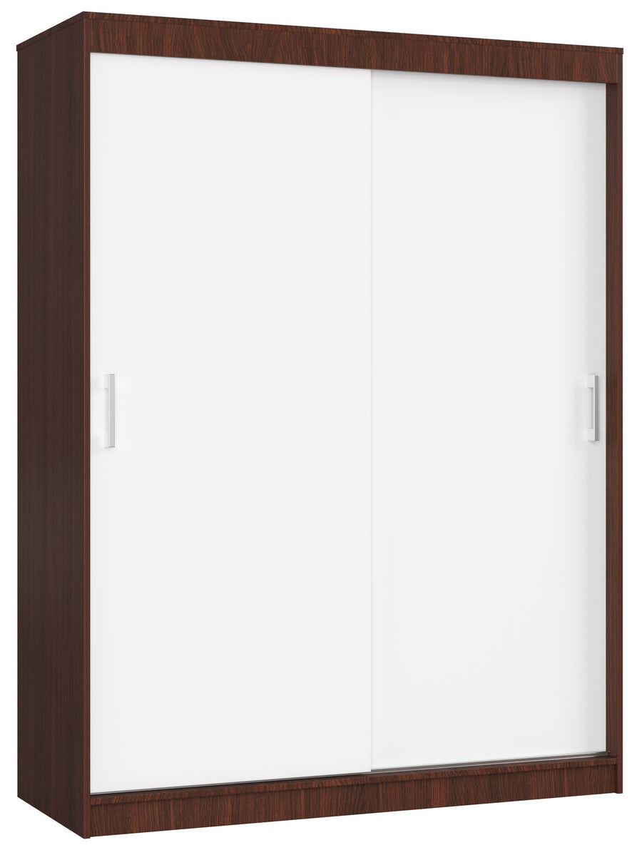 Schwebetürenschrank – MONO – Moderner Kleiderschrank mit 2 Türen und 6 Fächern