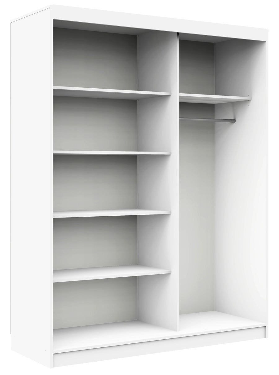 Schwebetürenschrank – CLP – Moderner Kleiderschrank mit Spiegel