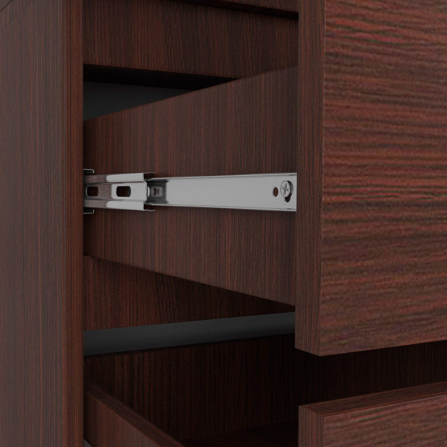 Kleiderschrank – Funktionaler Drehtürenschrank mit Spiegel und 2 Schubladen