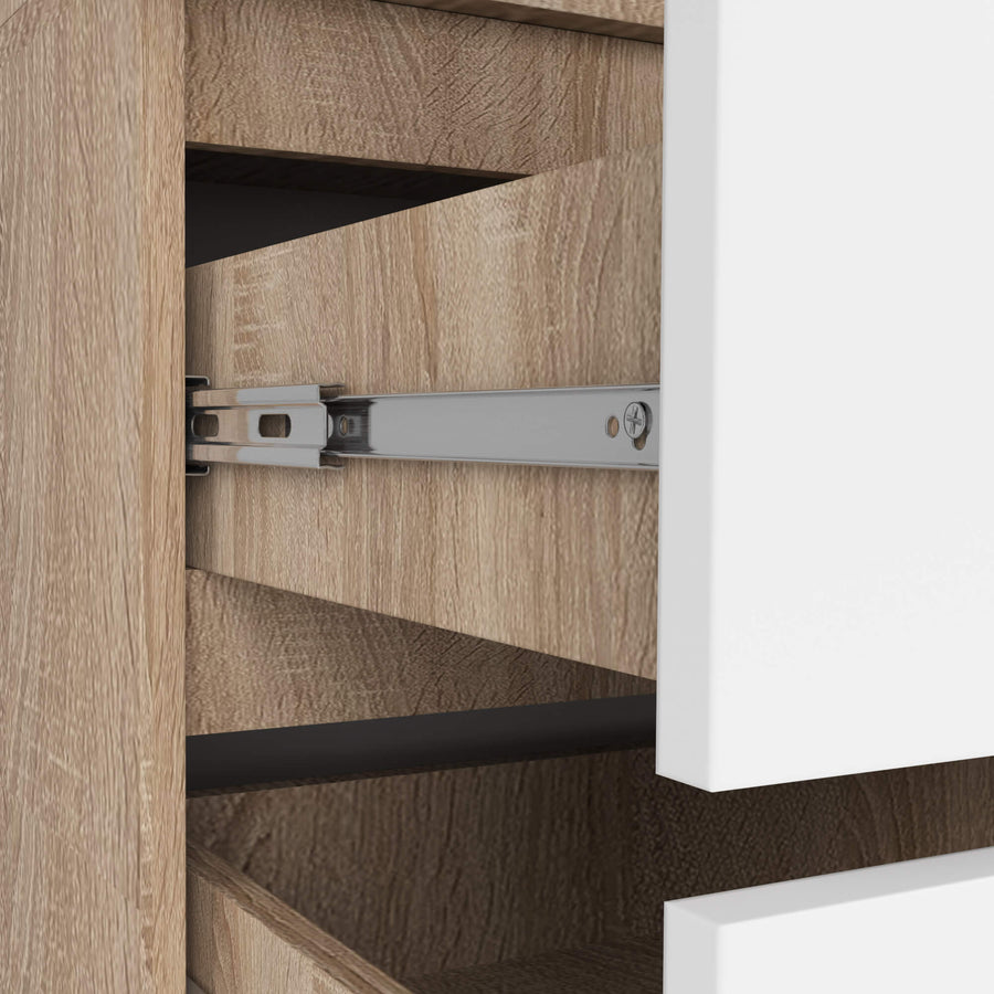 Kleiderschrank – Eleganter Drehtürenschrank mit 2 Türen und 2 Schubladen