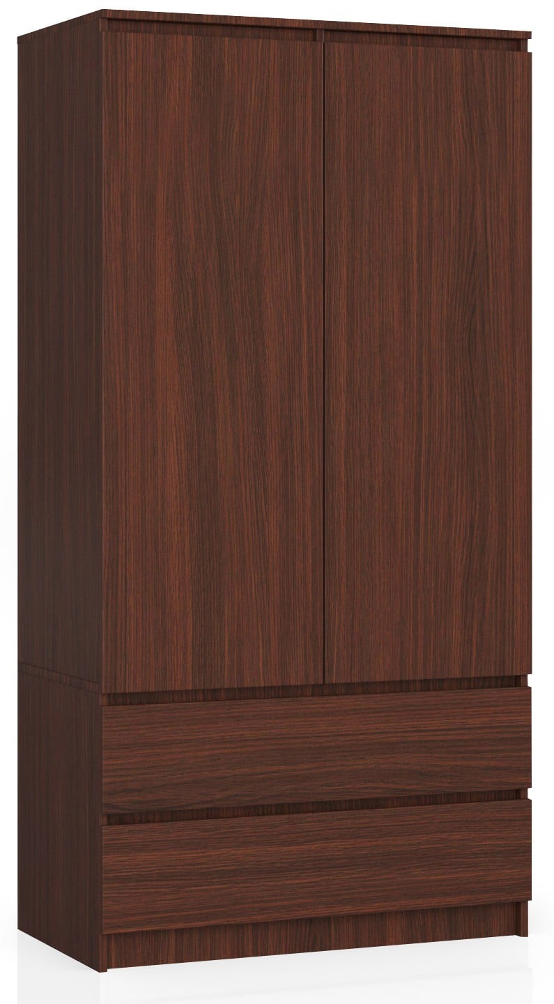 Kleiderschrank – Eleganter Drehtürenschrank mit 2 Türen und 2 Schubladen