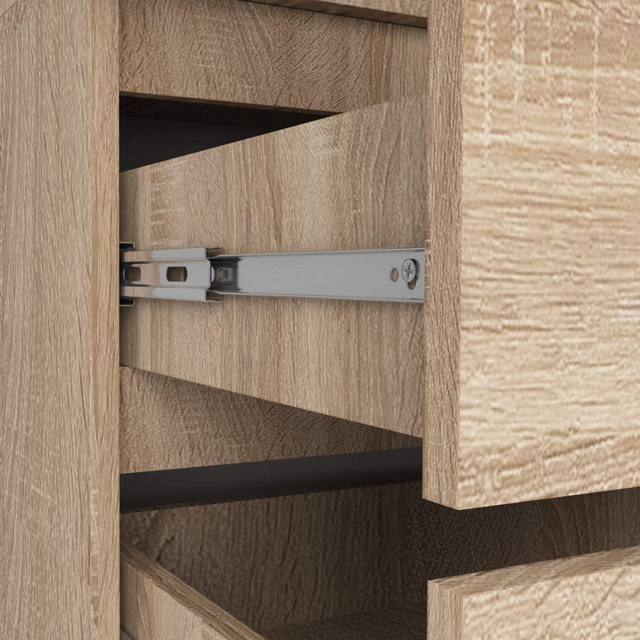 Kleiderschrank – Erweiterbarer Drehtürenschrank mit Aufsatz und 2 Schubladen
