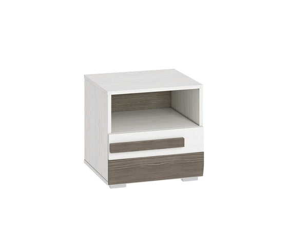 BLANCO 18 Nachttisch – 46 cm – Moderner Nachtschrank mit Holzoptik