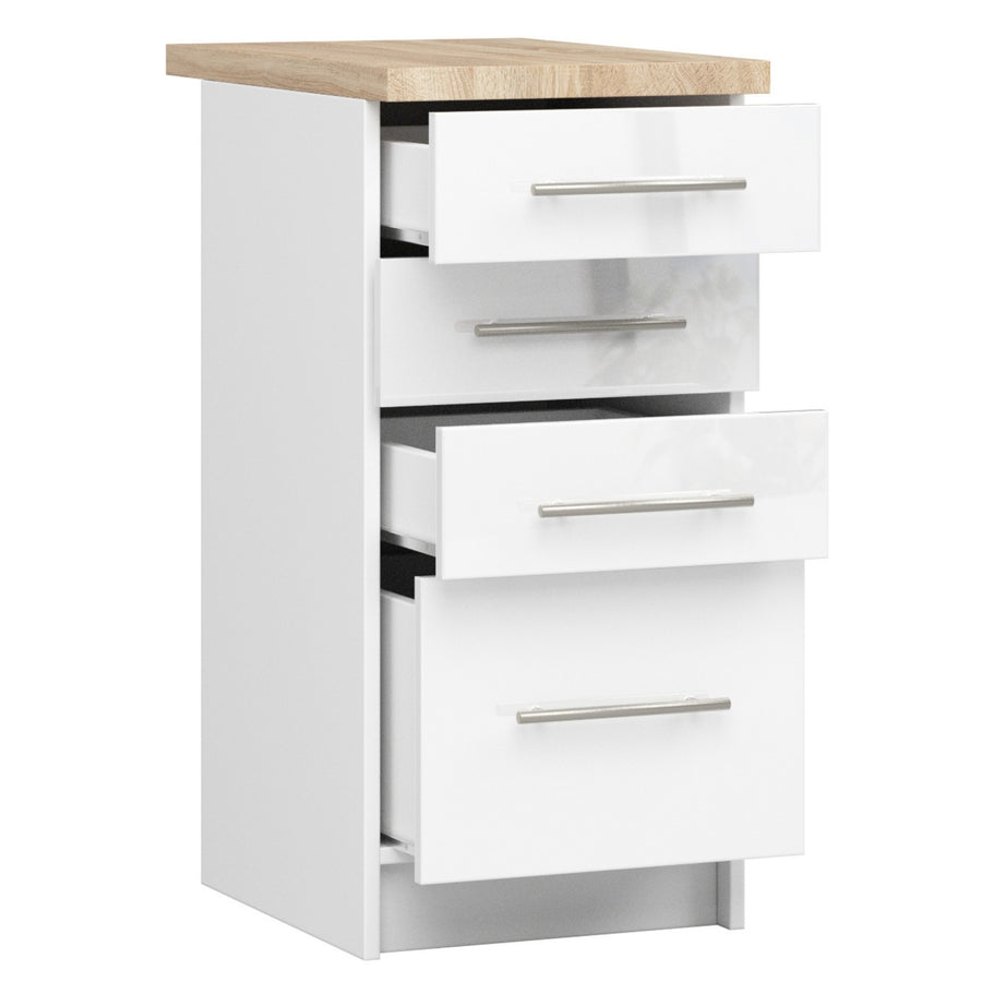 Unterschrank S40 4S – OLIWIA – Hochwertige Optik für Ihre Küche mit Arbeitsplatte