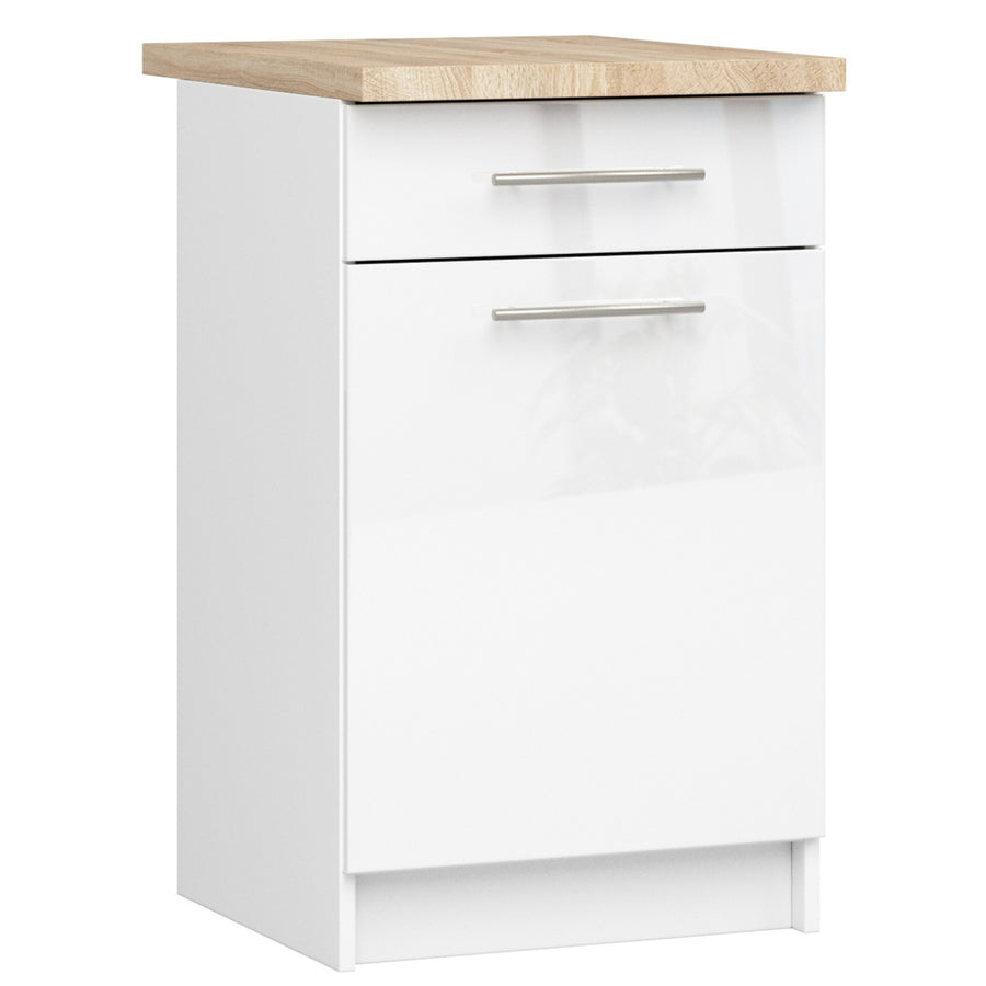 Unterschrank S50 1D1S – OLIWIA – Hochwertige Optik für Ihre Küche mit Arbeitsplatte