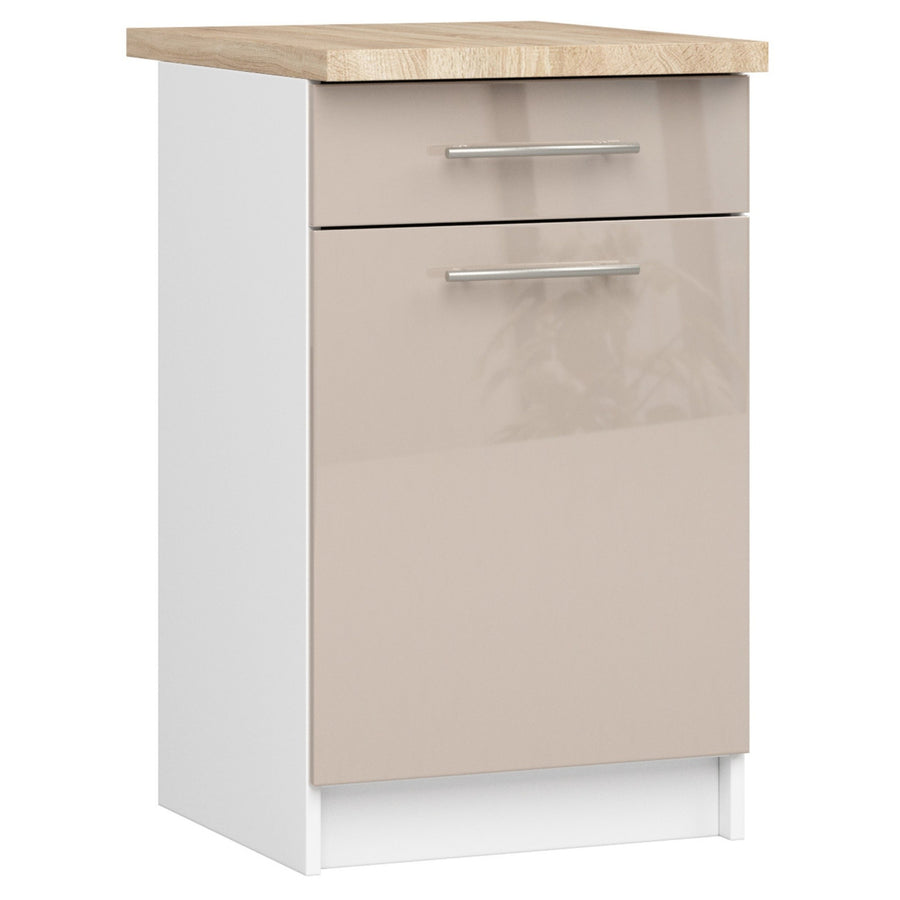 Unterschrank S50 1D1S – OLIWIA – Hochwertige Optik für Ihre Küche mit Arbeitsplatte