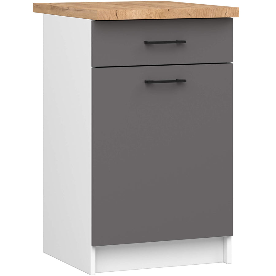 Unterschrank S50 1D1S – OLIWIA – Hochwertige Optik für Ihre Küche mit Arbeitsplatte