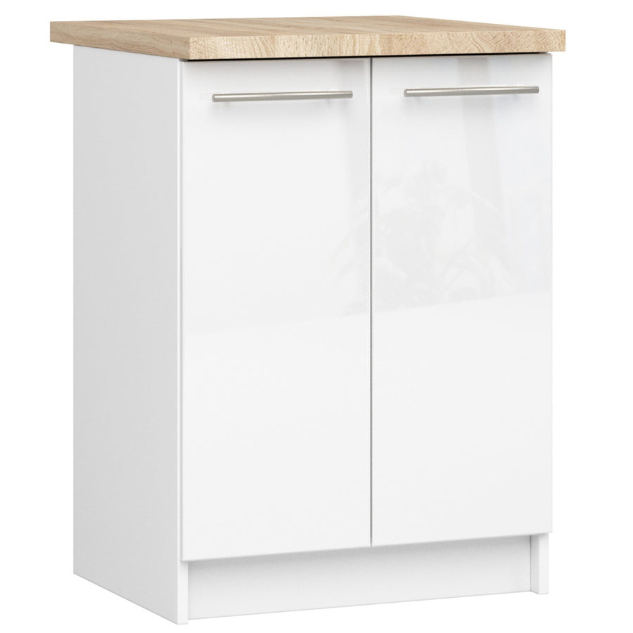 Unterschrank – OLIWIA – S60 2D, Stil und Funktion kombiniert, mit Arbeitsplatte