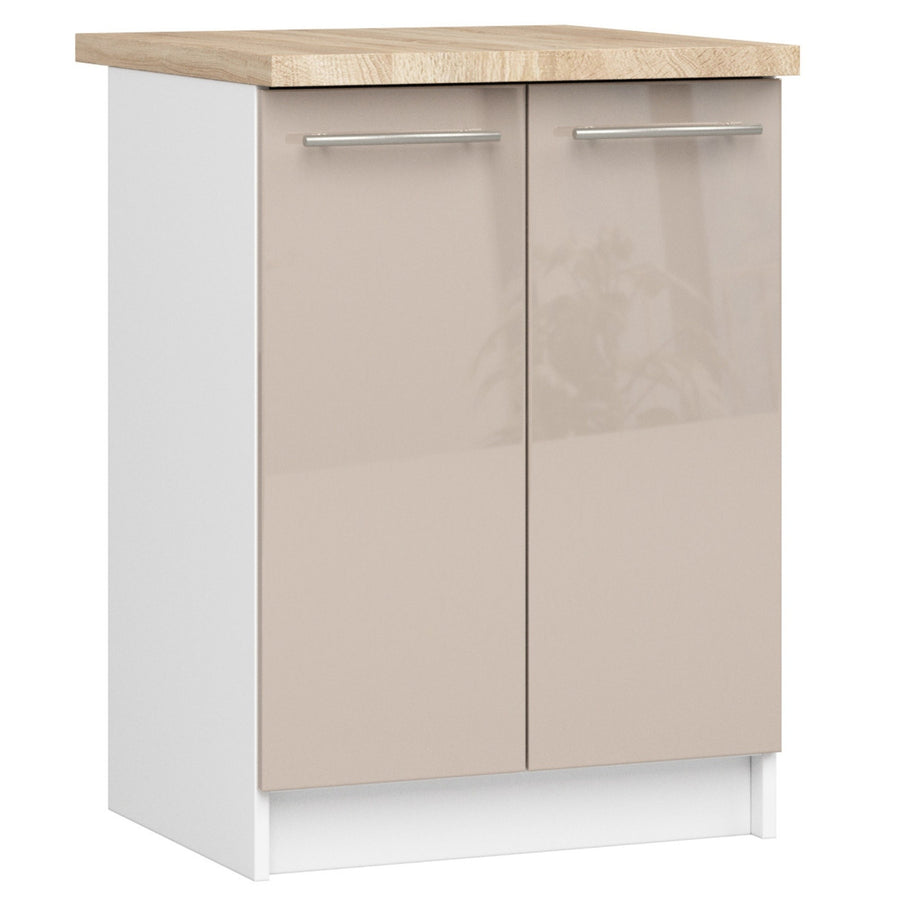 Unterschrank – OLIWIA – S60 2D, Stil und Funktion kombiniert, mit Arbeitsplatte