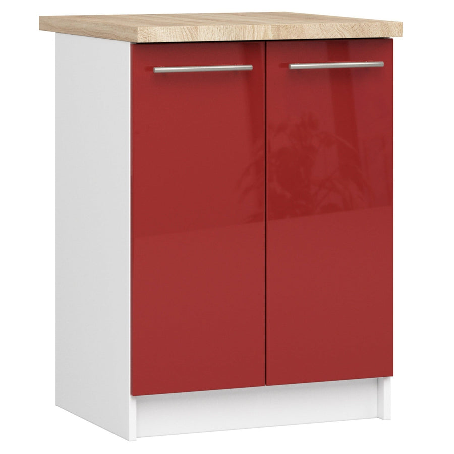 Unterschrank – OLIWIA – S60 2D, Stil und Funktion kombiniert, mit Arbeitsplatte