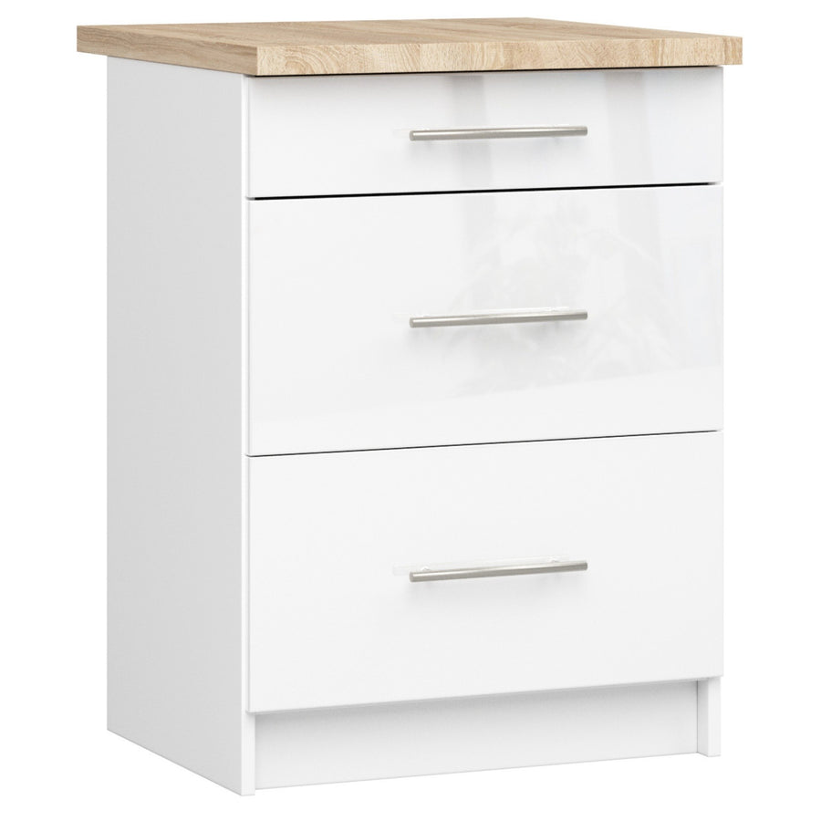 Unterschrank S60 3S – OLIWIA – Modern, praktisch und stilvoll mit Arbeitsplatte