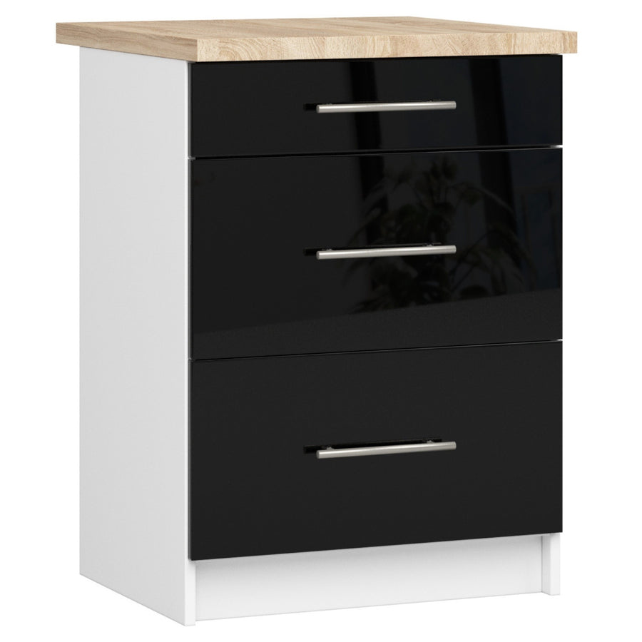 Unterschrank S60 3S – OLIWIA – Modern, praktisch und stilvoll mit Arbeitsplatte