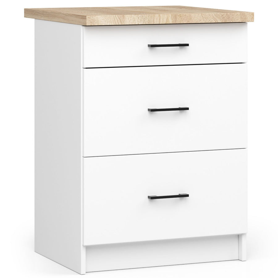 Unterschrank S60 3S – OLIWIA – Modern, praktisch und stilvoll mit Arbeitsplatte