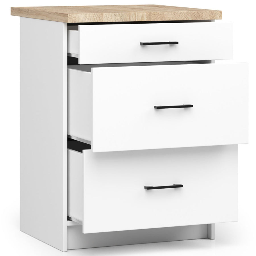 Unterschrank S60 3S – OLIWIA – Modern, praktisch und stilvoll mit Arbeitsplatte