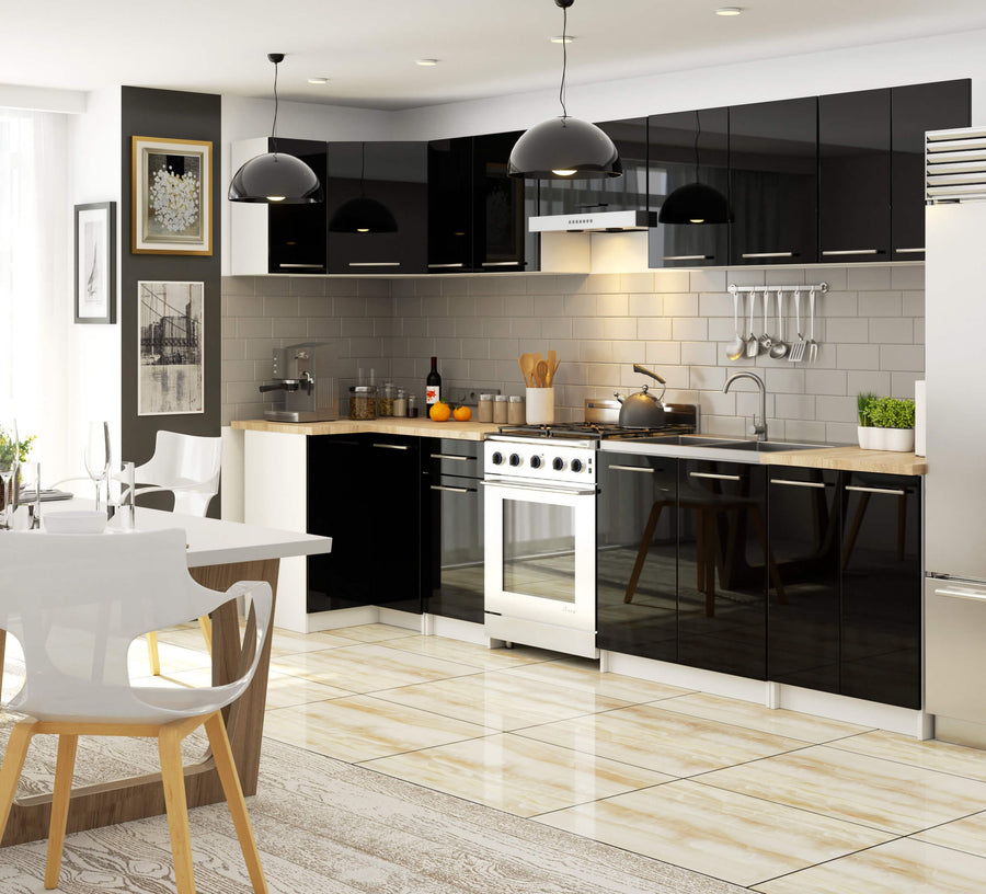 Unterschrank – OLIWIA – S80 2D, edles Design mit Stauraum, mit Arbeitsplatte
