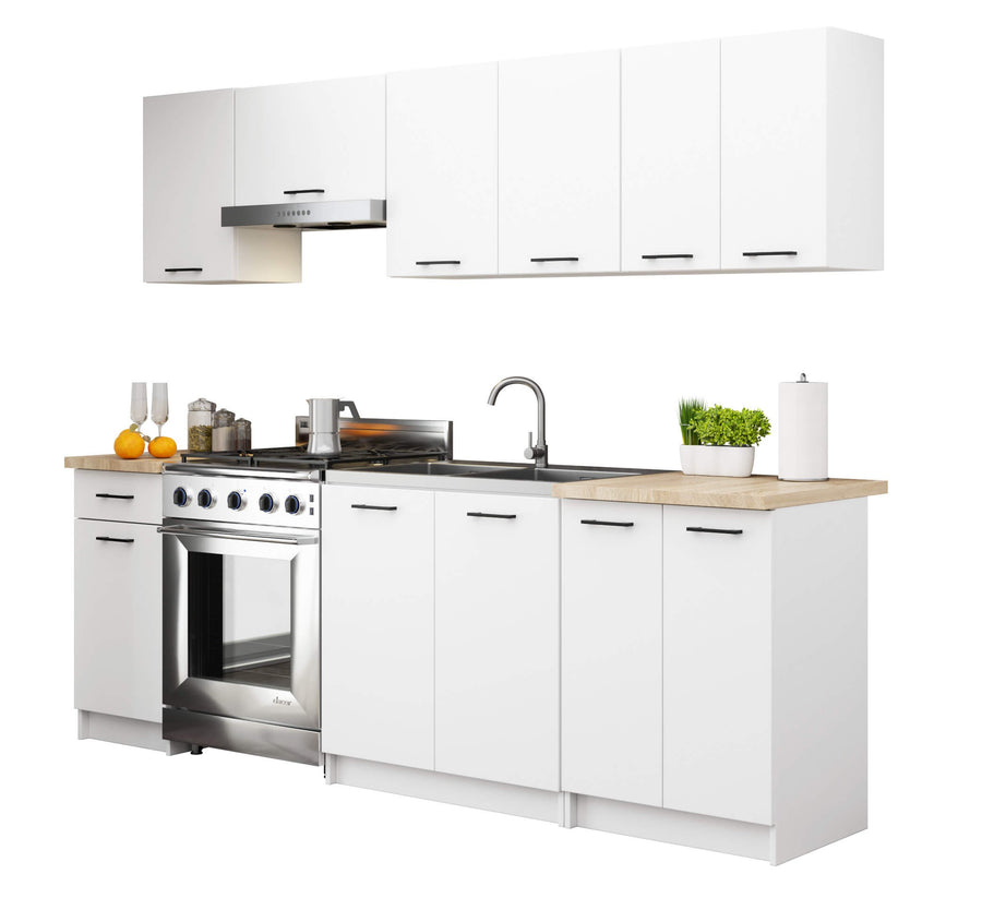 Unterschrank – OLIWIA – S80 2D, edles Design mit Stauraum, mit Arbeitsplatte