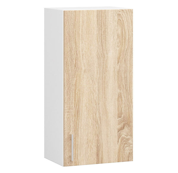 Hängeschrank – LIMA – W40 D1, Weiß / Sonoma Eiche Matt, 1 Tür