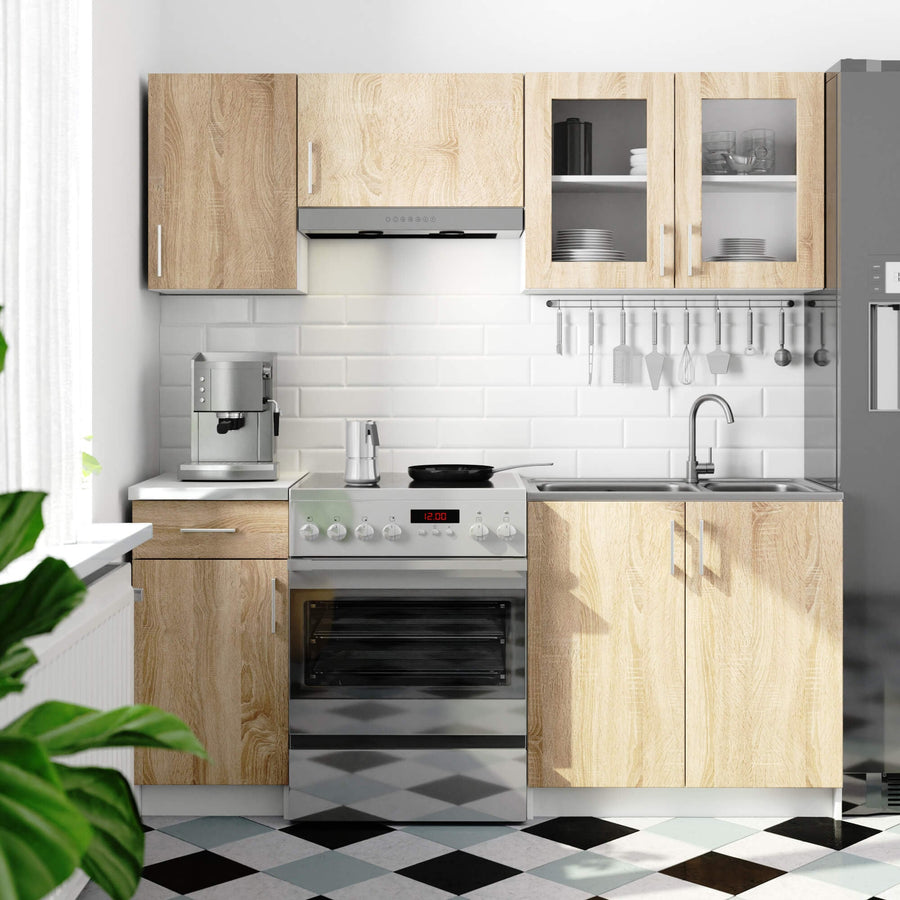 Hängeschrank Vitrine W80 D2 – LIMA – Moderne Glasvitrine mit stilvollem Stauraum