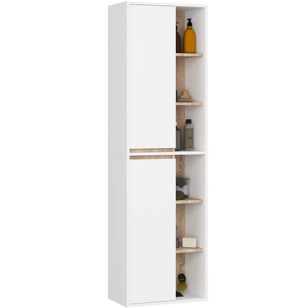 Badezimmerschrank – VAMI – Hoher Badschrank mit großzügigem Stauraum und moderner Aufteilung