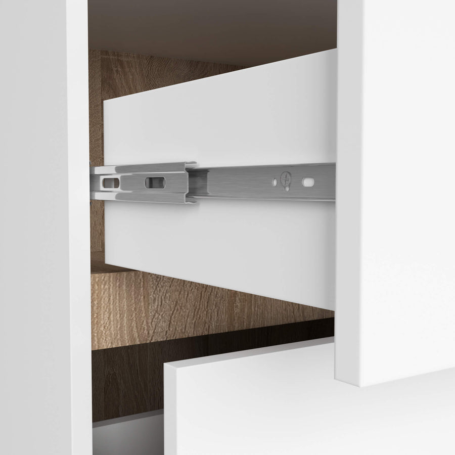 Badezimmerschrank – VAMI – Moderner Badschrank mit Schubladen und offenen Fächern