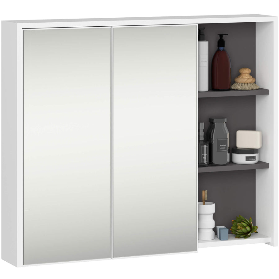 Badezimmerschrank– VAMI – Spiegelschrank mit modernem Design und praktischem Stauraum