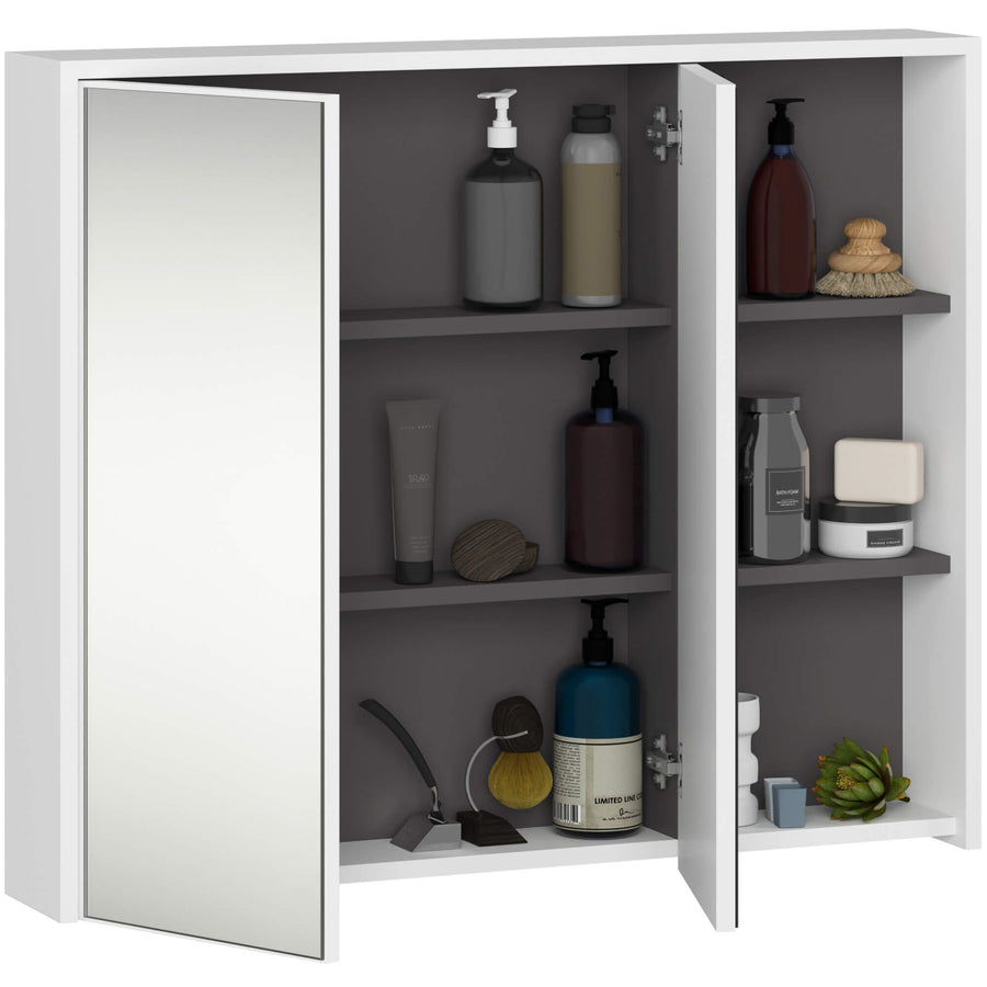 Badezimmerschrank– VAMI – Spiegelschrank mit modernem Design und praktischem Stauraum