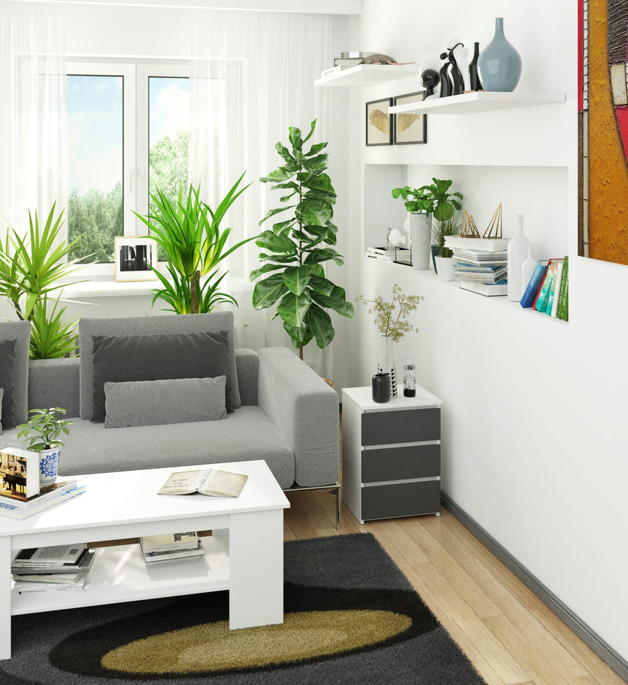 Nachttisch – CLP – Modern mit 3 Schubladen für Schlafzimmer