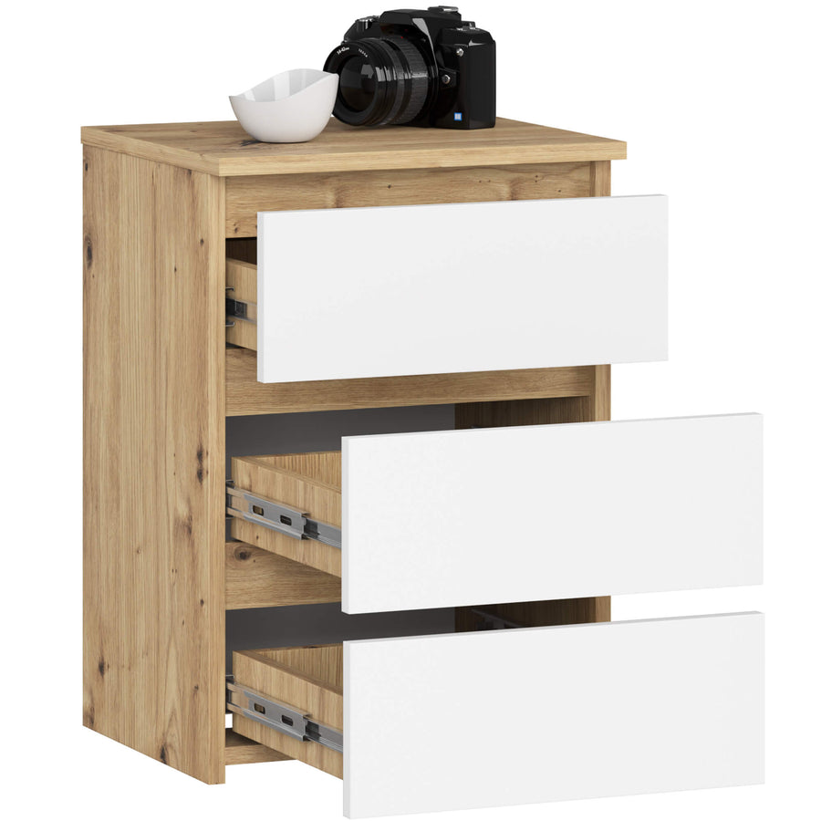 Nachttisch – CLP – Modern mit 3 Schubladen für Schlafzimmer