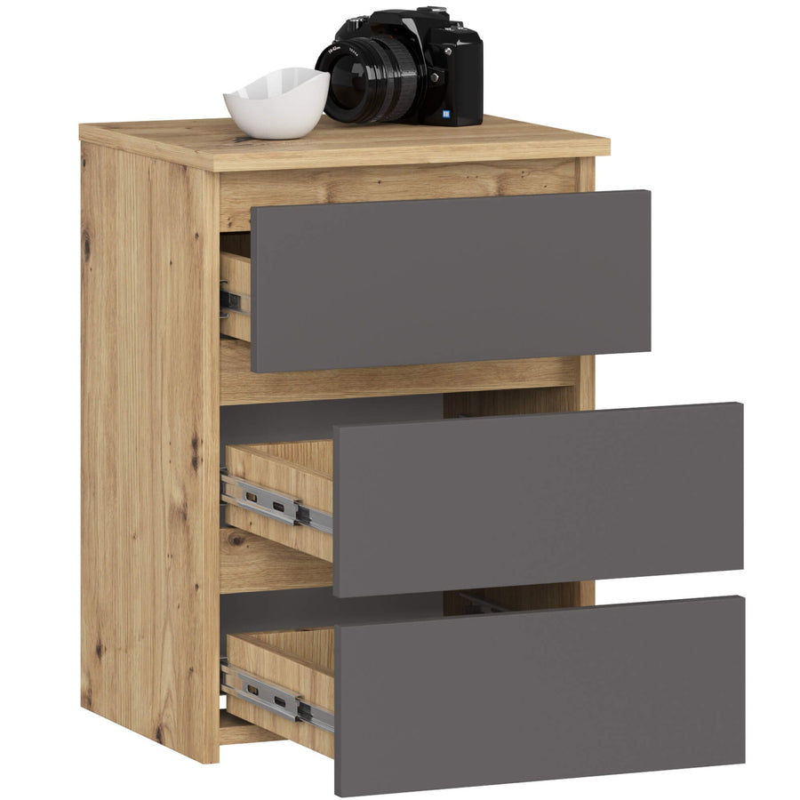 Nachttisch – CLP – Modern mit 3 Schubladen für Schlafzimmer