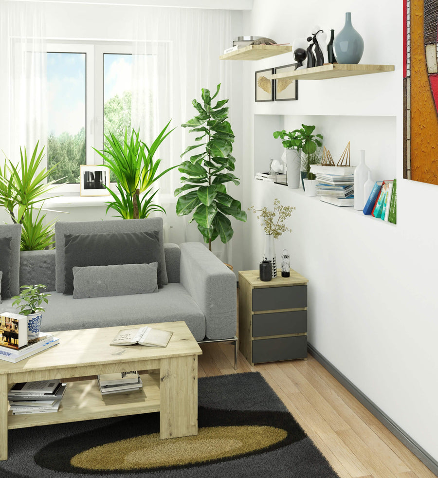Nachttisch – CLP – Modern mit 3 Schubladen für Schlafzimmer