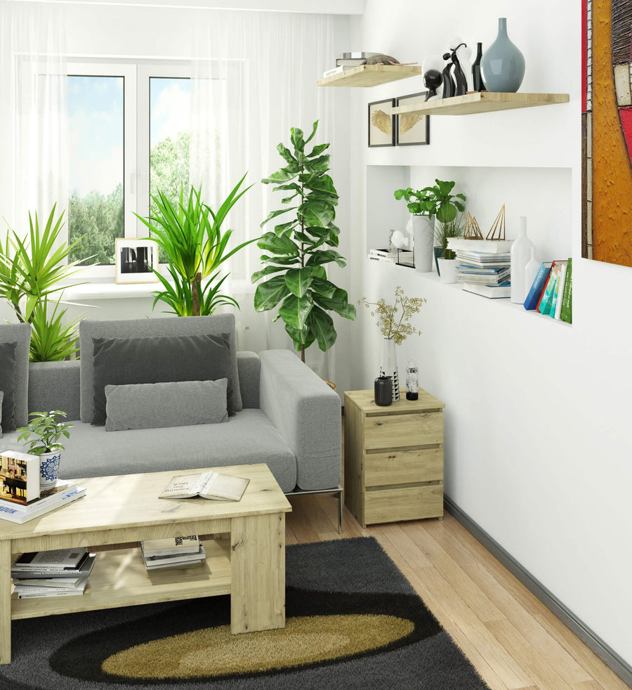 Nachttisch – CLP – Modern mit 3 Schubladen für Schlafzimmer