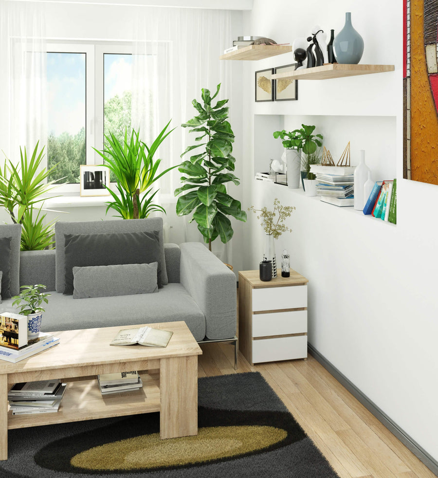 Nachttisch – CLP – Modern mit 3 Schubladen für Schlafzimmer