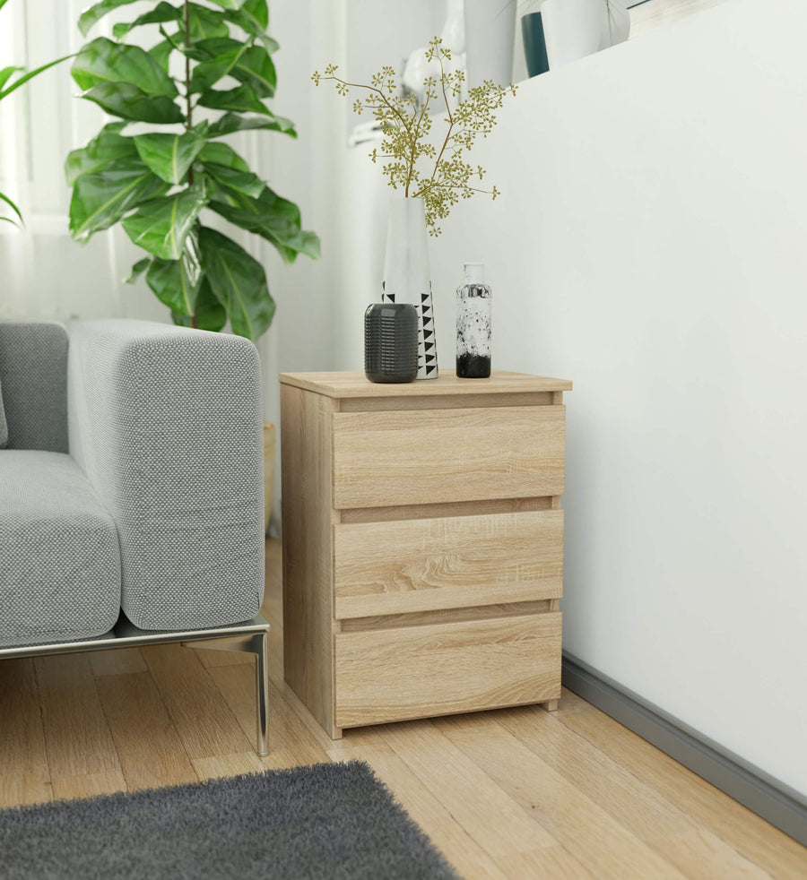 Nachttisch – CLP – Modern mit 3 Schubladen für Schlafzimmer