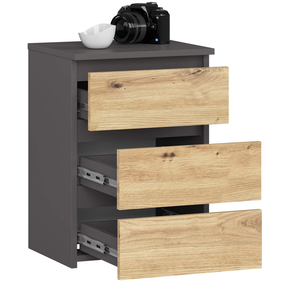 Nachttisch – CLP – Modern mit 3 Schubladen für Schlafzimmer