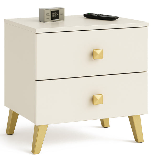 Nachttisch – MOBI – Eleganter Nachtschrank mit zwei Schubladen und modernem Design