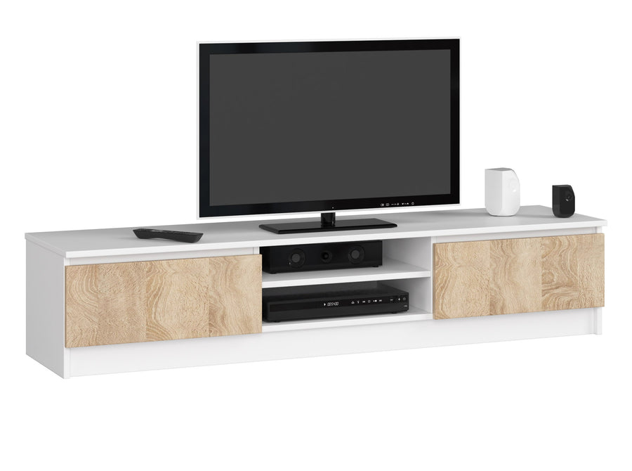 TV-Lowboard – Modernes Lowboard mit 2 Türen und 2 Fächern