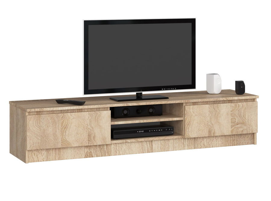 TV-Lowboard – Modernes Lowboard mit 2 Türen und 2 Fächern