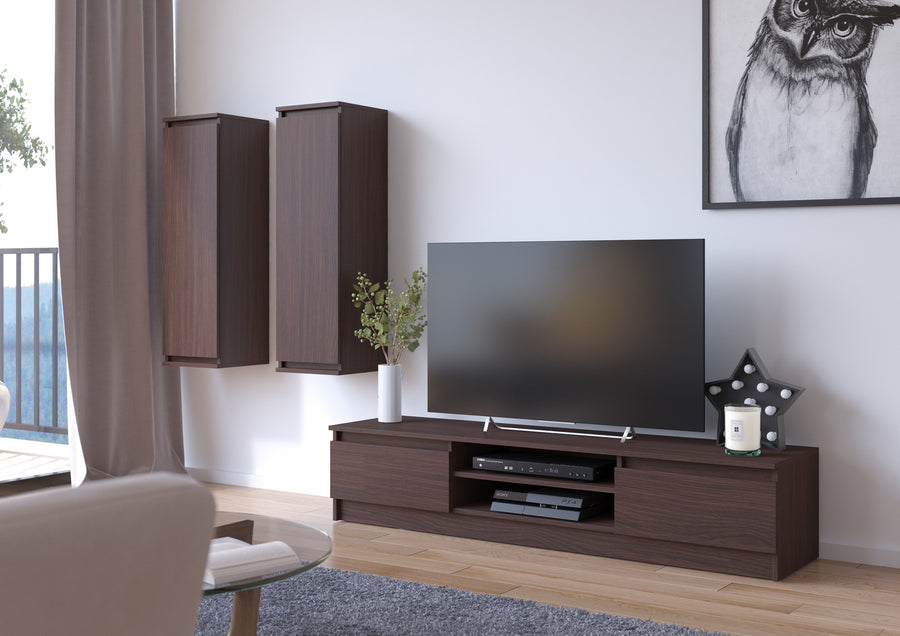 TV-Lowboard – Modernes Lowboard mit 2 Türen und 2 Fächern