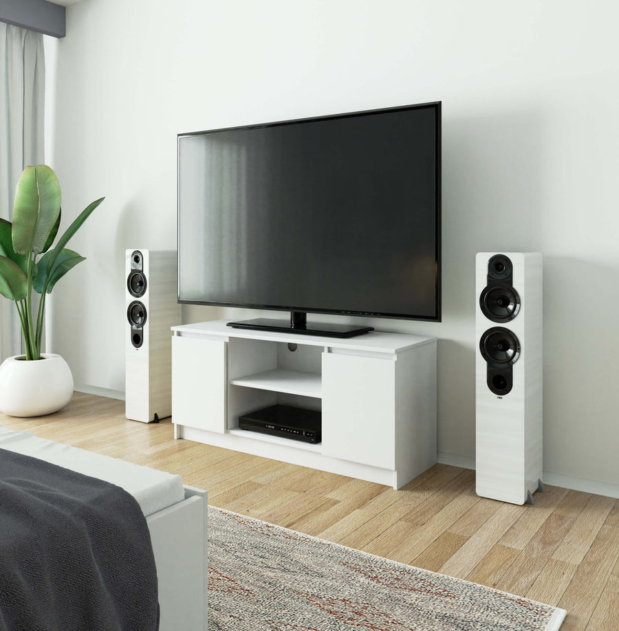 TV-Lowboard – Funktionale Medienaufbewahrung mit Klapptüren