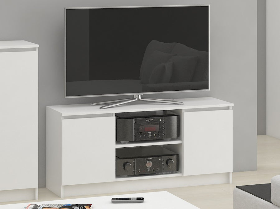 TV-Lowboard – Funktionale Medienaufbewahrung mit Klapptüren