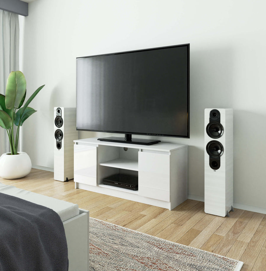 TV-Lowboard – Funktionale Medienaufbewahrung mit Klapptüren
