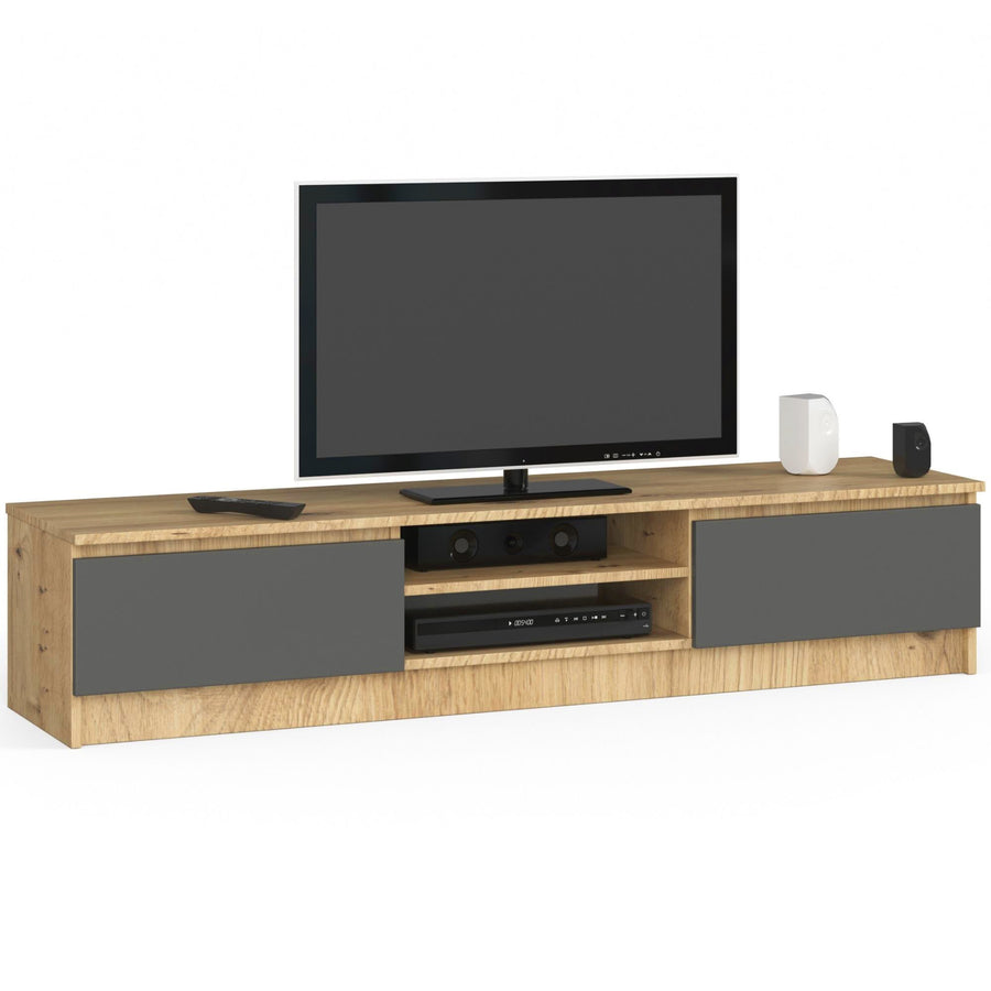 TV-Lowboard – Modernes Lowboard mit 2 Türen und 2 Fächern