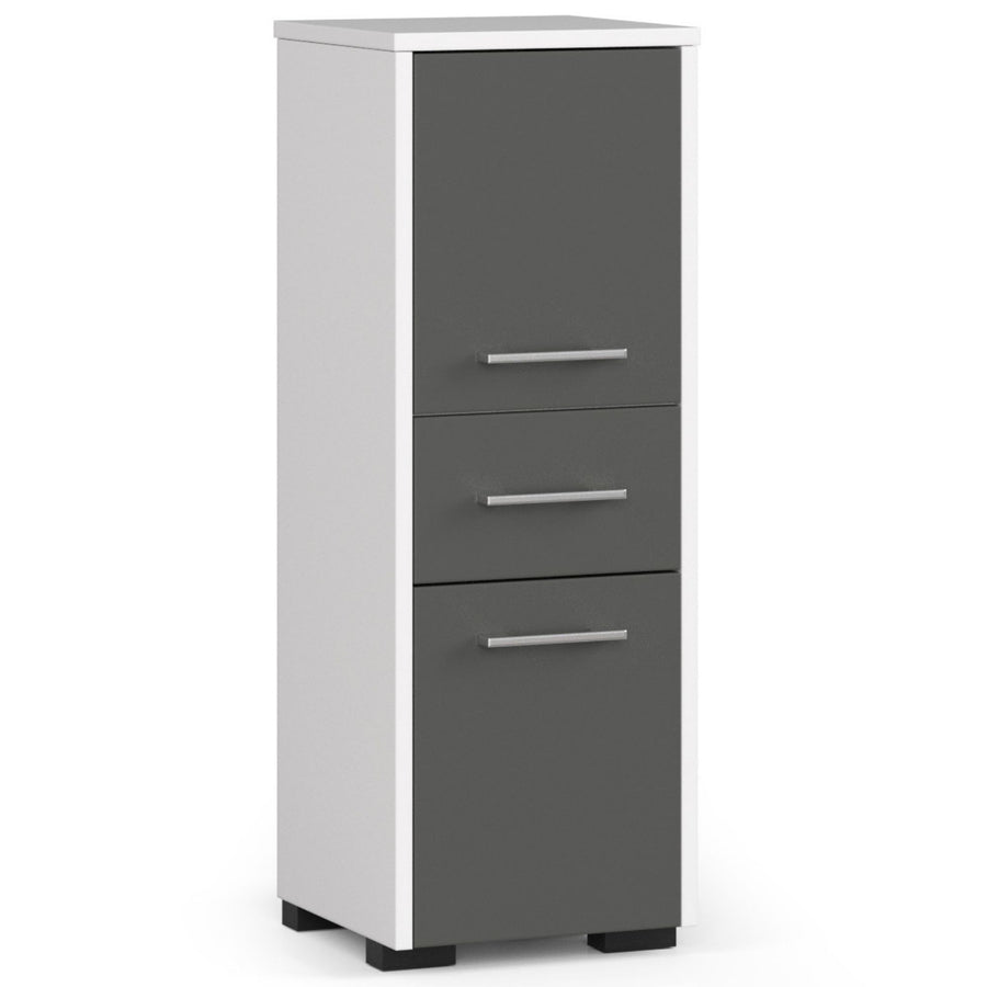 Badezimmerschrank – FIN – Moderner Badschrank mit Schublade und praktischem Stauraumdesign