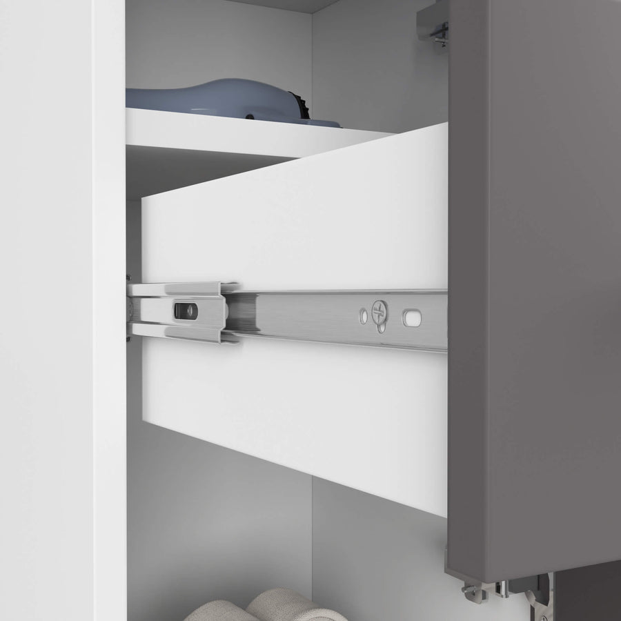 Badezimmerschrank – FIN – Moderner Badschrank mit Schublade und praktischem Stauraumdesign