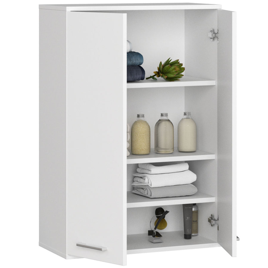 Badezimmerschrank – FIN – Platzsparender Badschrank mit viel Stauraum und modernem Look