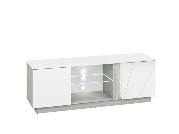 LUMENS 09 TV-Schrank Modernes Lowboard mit Hochglanzfront und LED-Beleuchtung