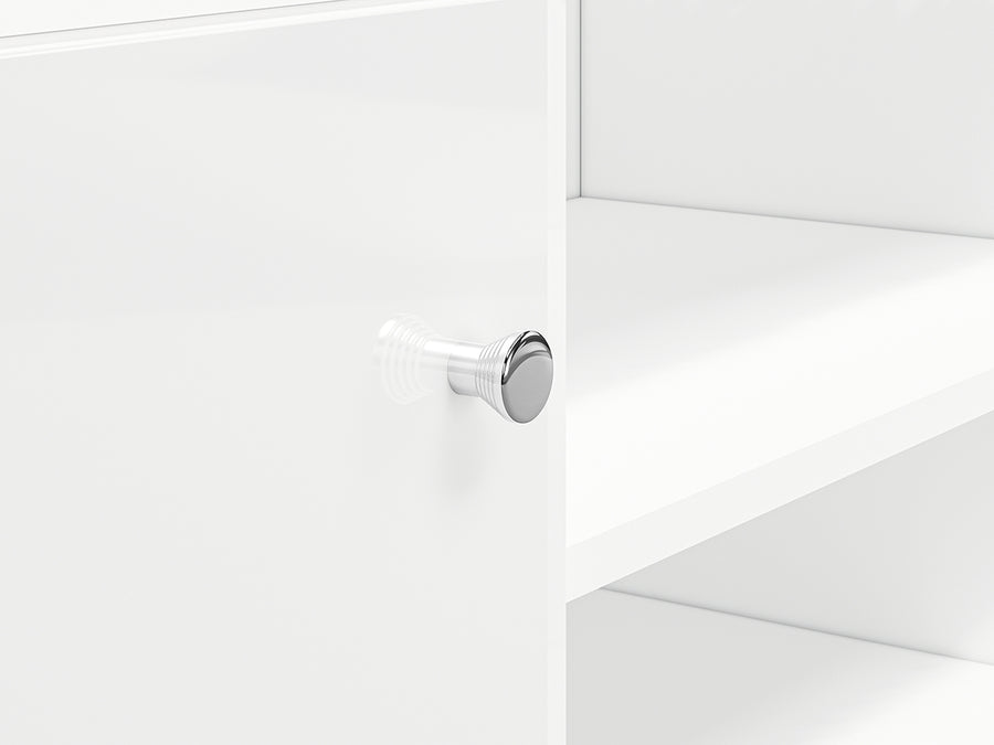 TV Lowboard – VILLA 06 – Weißer Hochglanz trifft elegante Linien