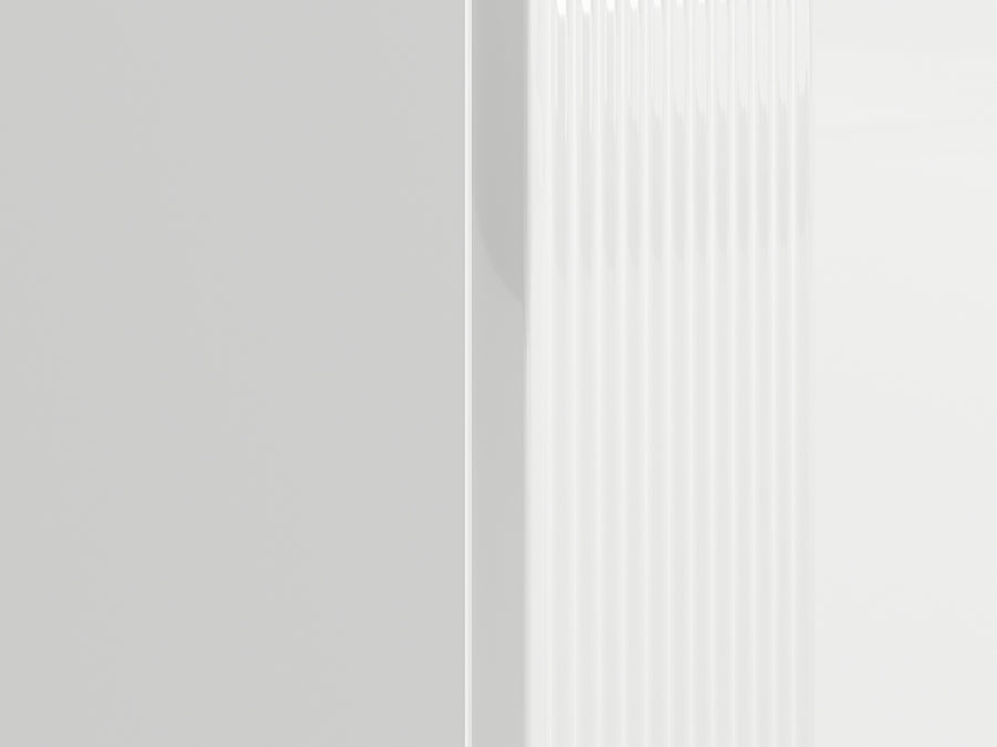 TV Lowboard – VILLA 06 – Weißer Hochglanz trifft elegante Linien