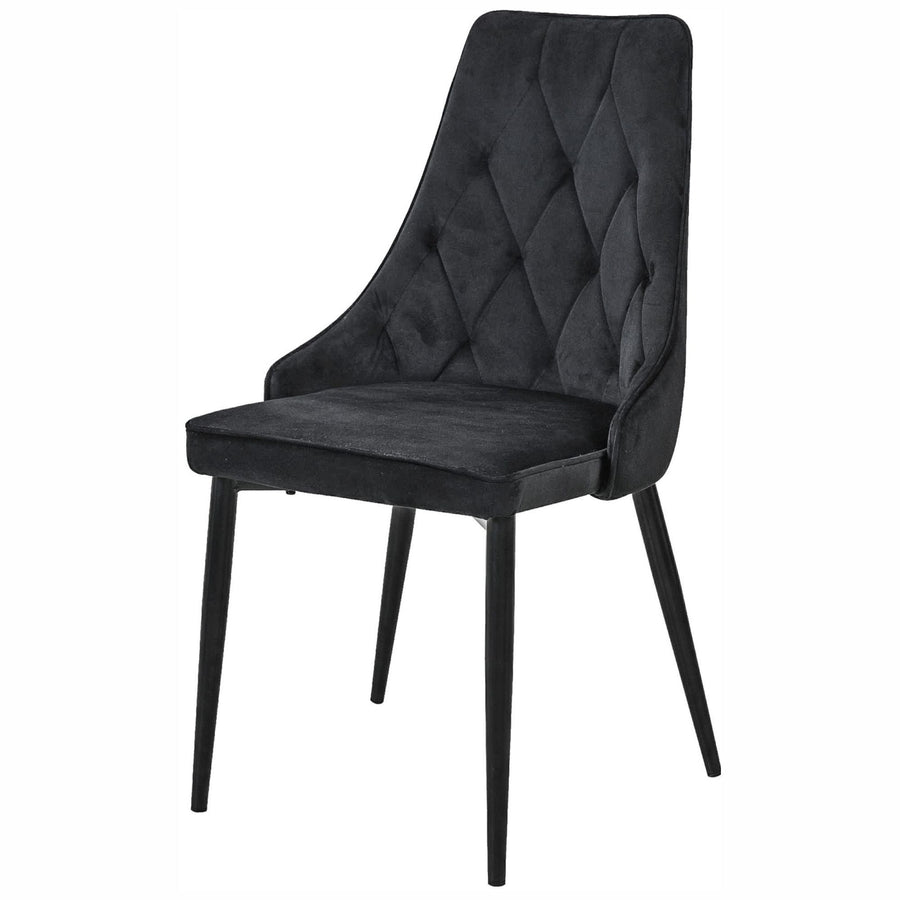 Stuhl – eleganter Samt Polsterstuhl für Esszimmer und Wohnzimmer